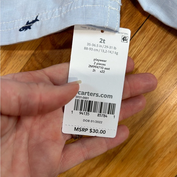 Bundle of size 2T Carters new with Tags plus two Cat & Jack new but no tags - Picture 7 of 11